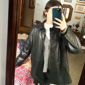 vintage leather jacket